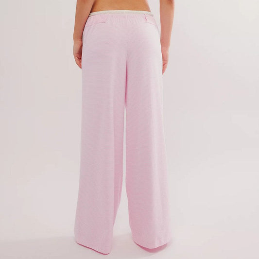 Loose Casual Drawstring Straight Pants