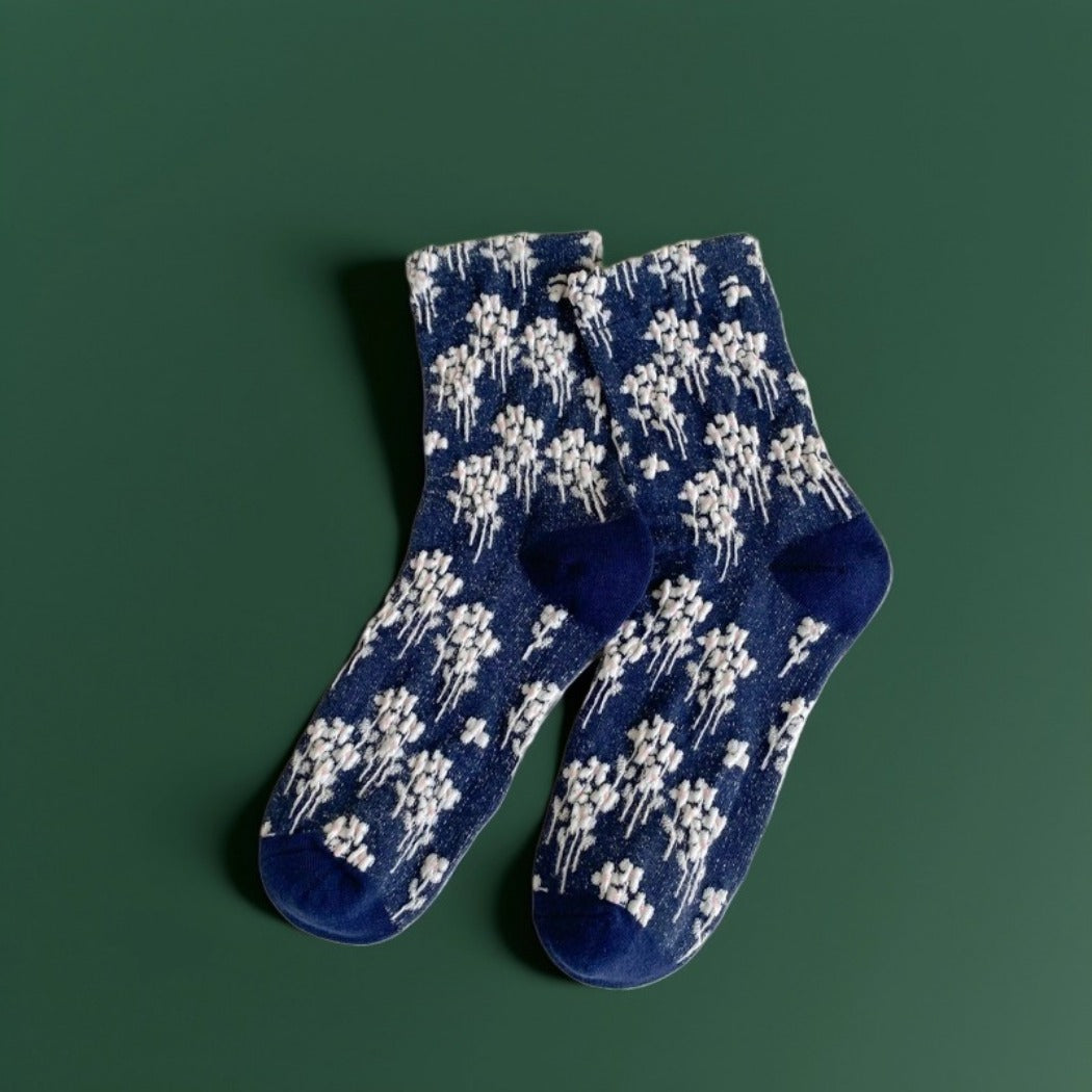 Rufia - Vintage Oil Painting Floral Socks