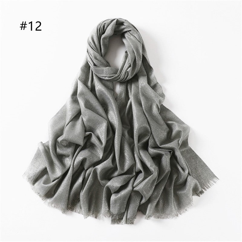 Lightweight Breathable Solid Color Scarf