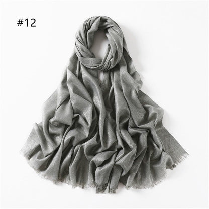 Lightweight Breathable Solid Color Scarf
