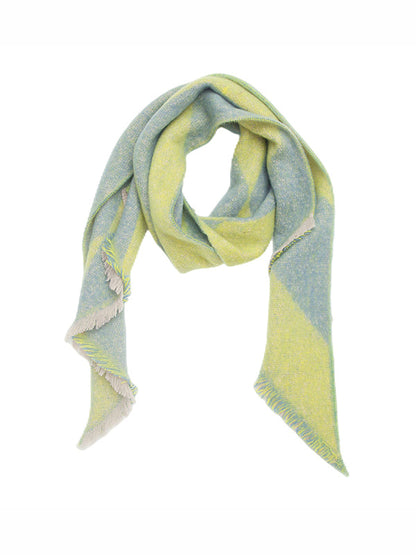 Fringed Keep Warm Plaid Shawl&Scarf