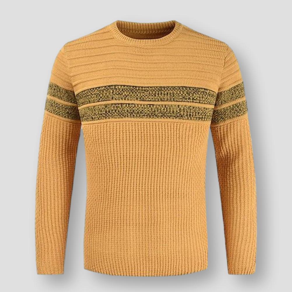 Sky Madrid Striped Knitted Pullover