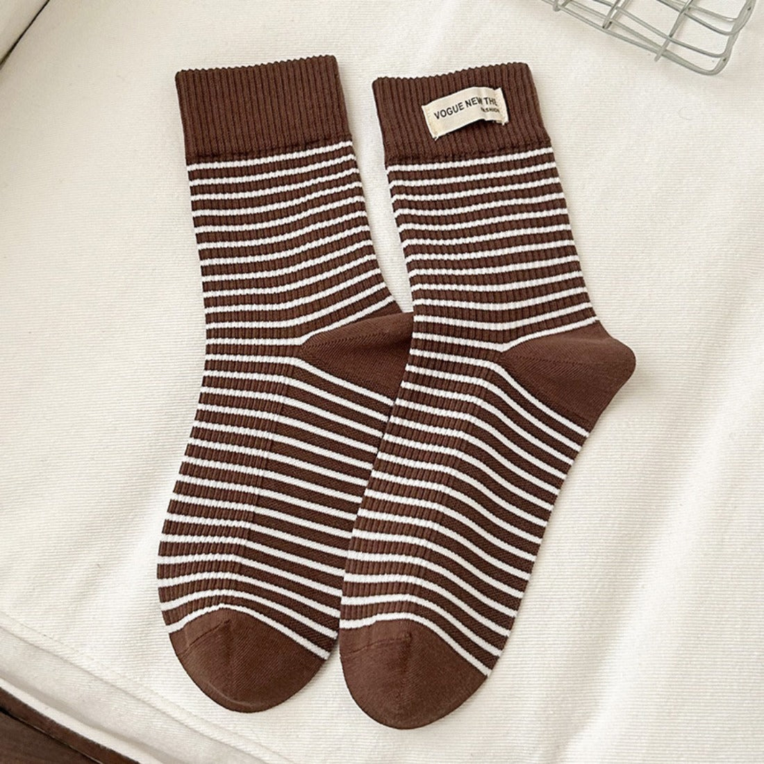 Rufia - Striped Mid-Calf Socks