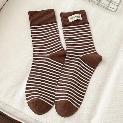 Rufia - Striped Mid-Calf Socks