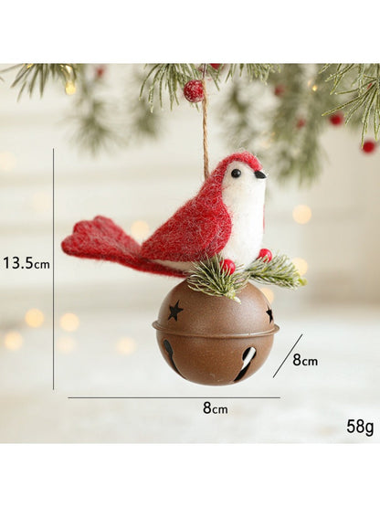 Xris - Classic Red Felt Christmas Tree Decor Hanging Ornaments