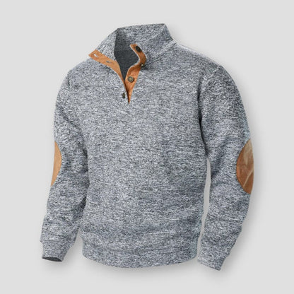Cheng: Autumn And Winter Men'S Stand Collar Long Sleeve Casual Knitted Sweater Top