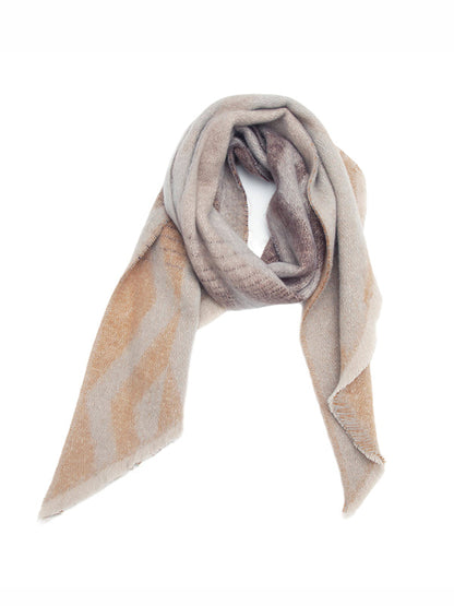 Fringed Keep Warm Plaid Shawl&Scarf
