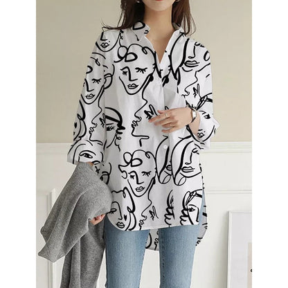 High-Low Long Sleeves Buttoned Figure Pockets Split-Side Lapel Blouses&Shirts Tops