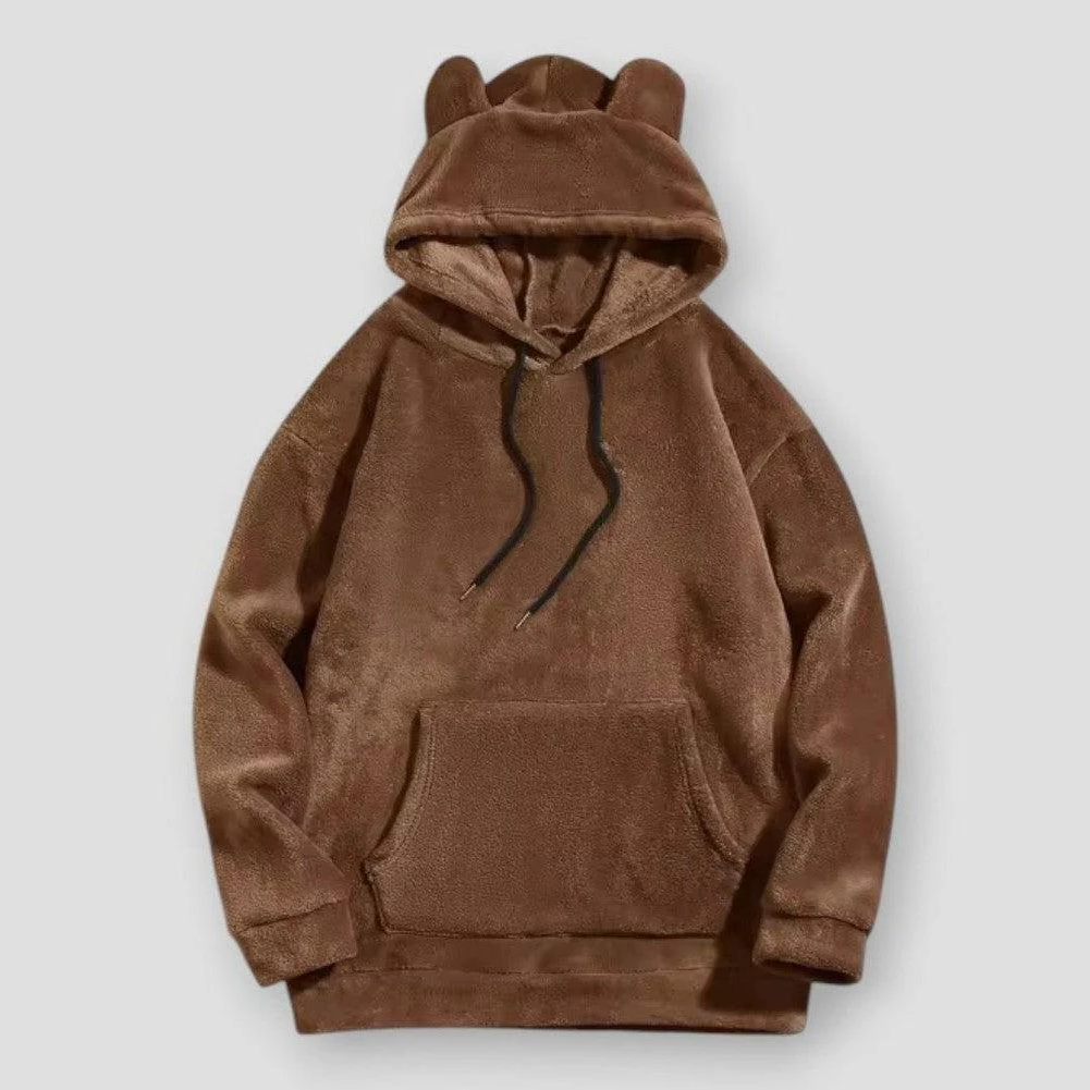 Sky Madrid Hobart Velvet Hoodie With Bear Ears