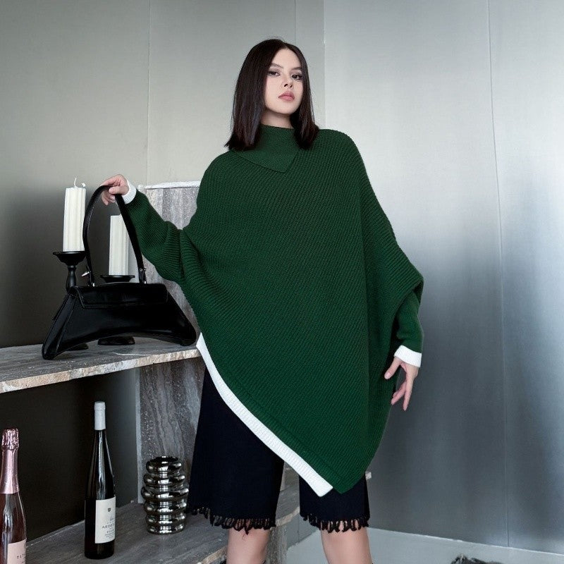 Irregular Batwing Sleeve Sweater
