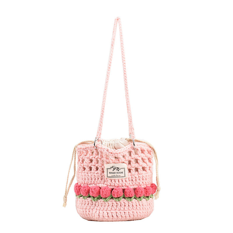 Crochet Granny Square Bag Tulip Wool Packet