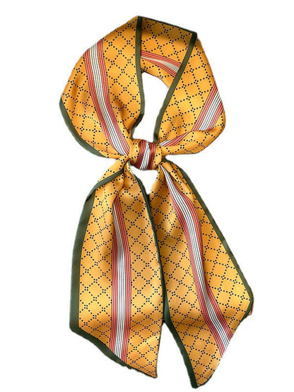 Leisure Fashion Geometry Simple Silk Scarf