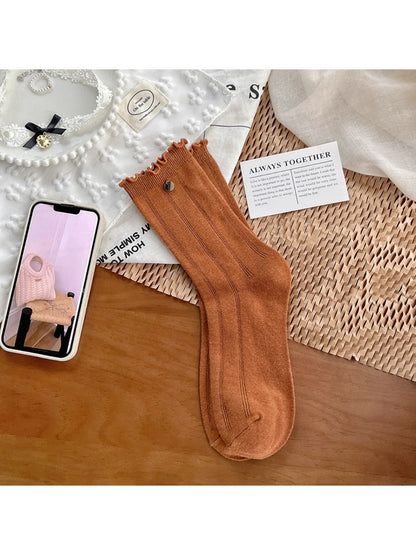 Rufia - Disc Decor Women's Mid-Calf Capsule Socks
