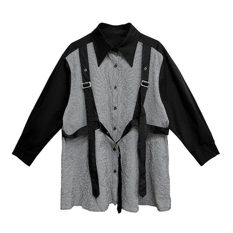 Contrast Relaxed Fit Shirt