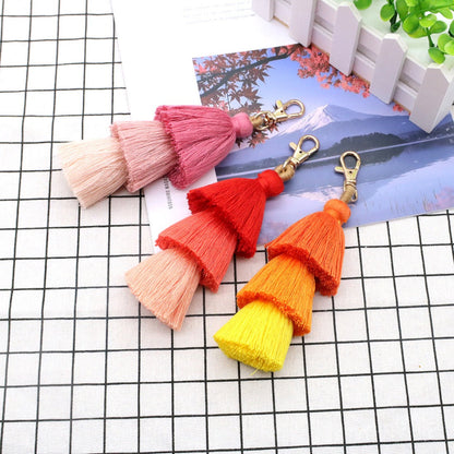 Koco - Handmade Cotton Rope Tassel Keychain
