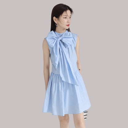Bow Knot Short Dress