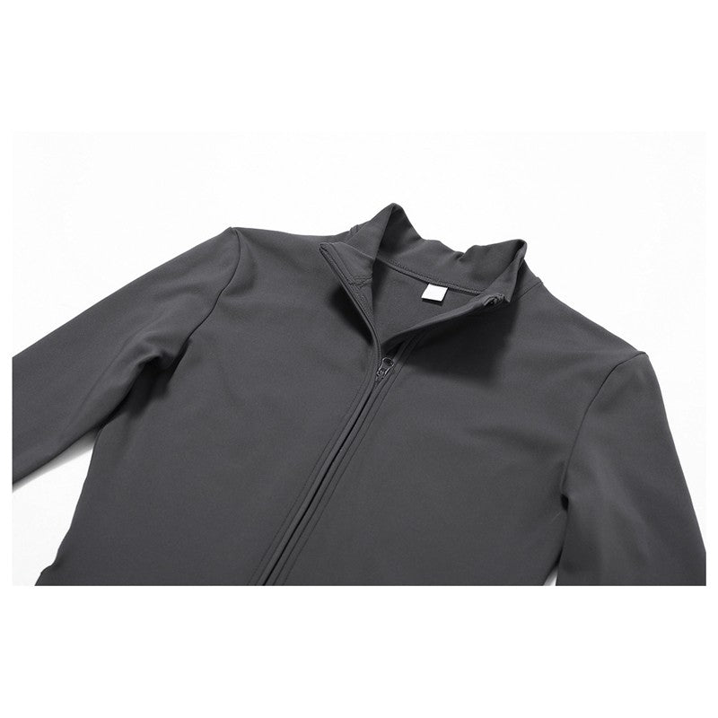 Solid Color Fleece Fitted Bodysuit