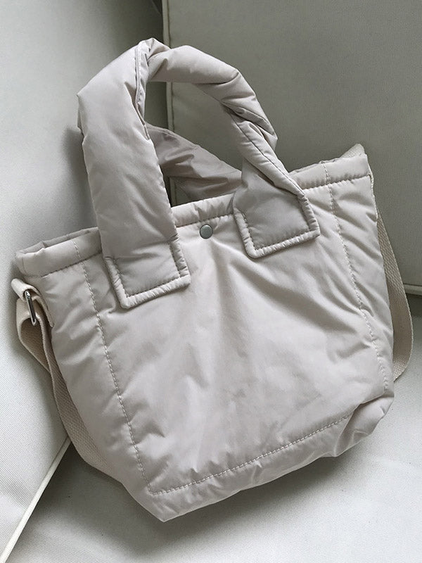 Simple Casual Padded 6 Colors Handbag