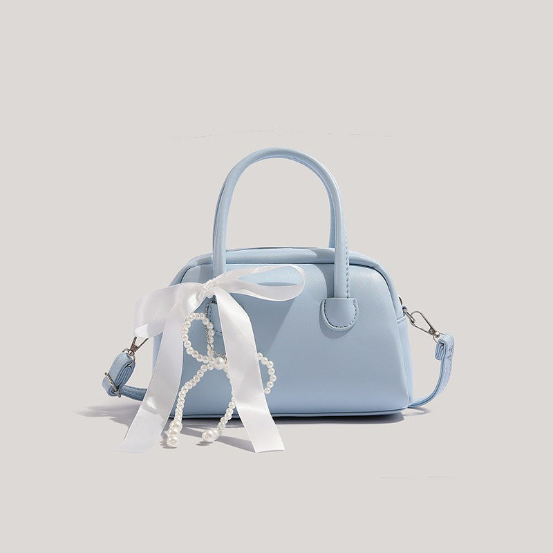 Candy Color Bow Leather Shoulder Bags
