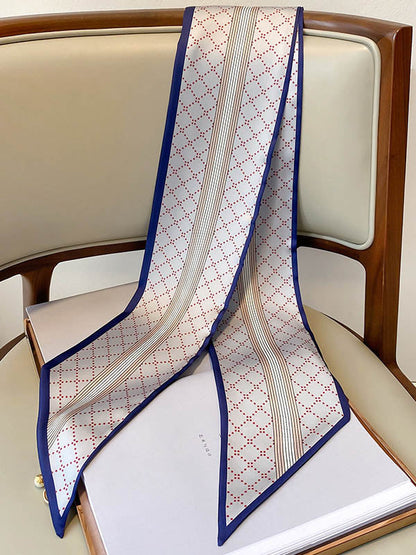Leisure Fashion Geometry Simple Silk Scarf