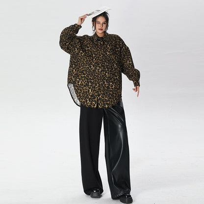 Retro Leopard Print Shirt