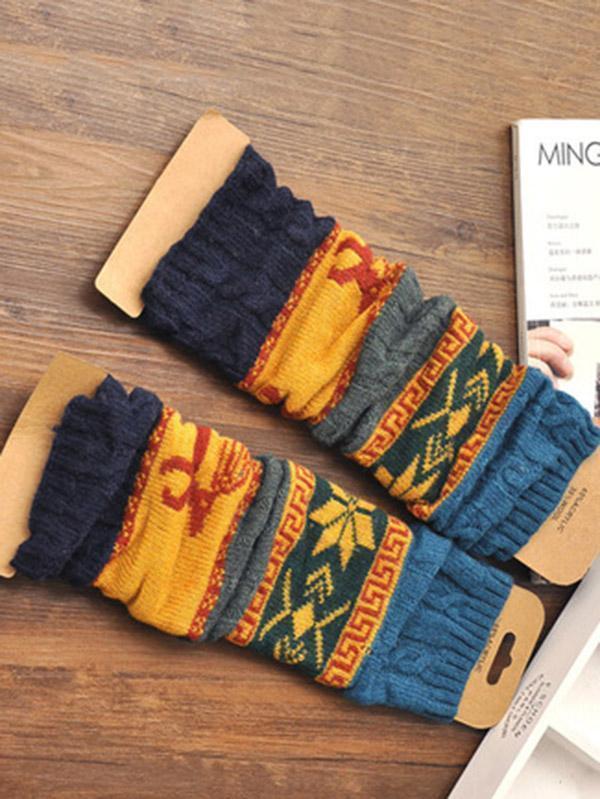 Bohemia Knitting Over Knee-High 4 Colors Leg Warmer Stocking
