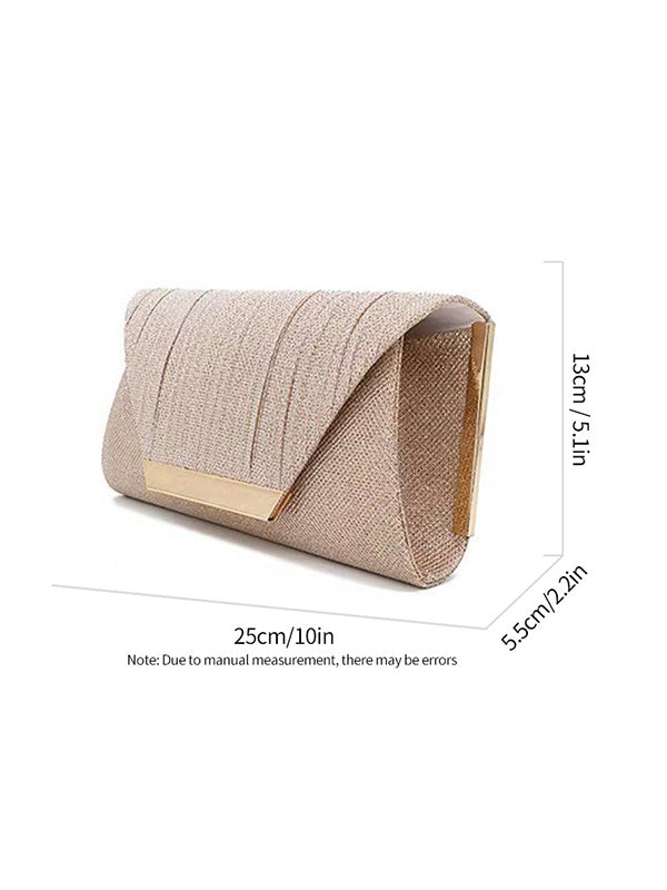 Chains Contrast Color Sequined Split-Joint Evening Bags&Clutches