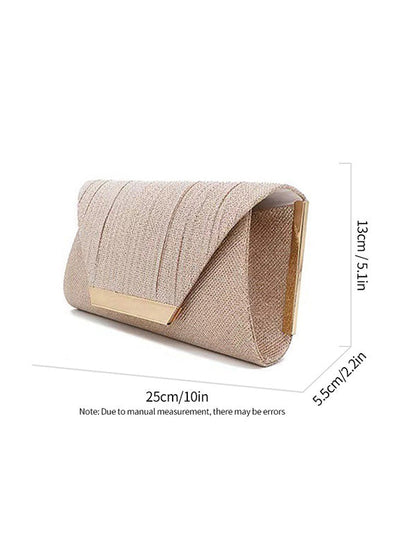 Chains Contrast Color Sequined Split-Joint Evening Bags&Clutches