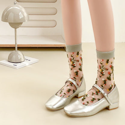 Rufia - Vintage Floral Crew Socks
