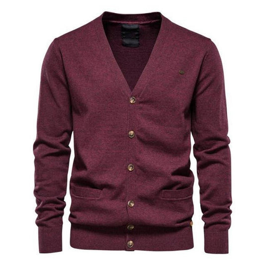 North Royal Wool Button-Up Cardigan