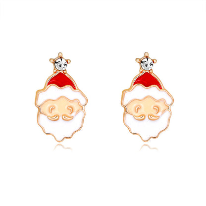 Christmas Alloy Cartoon Style Bell Earrings