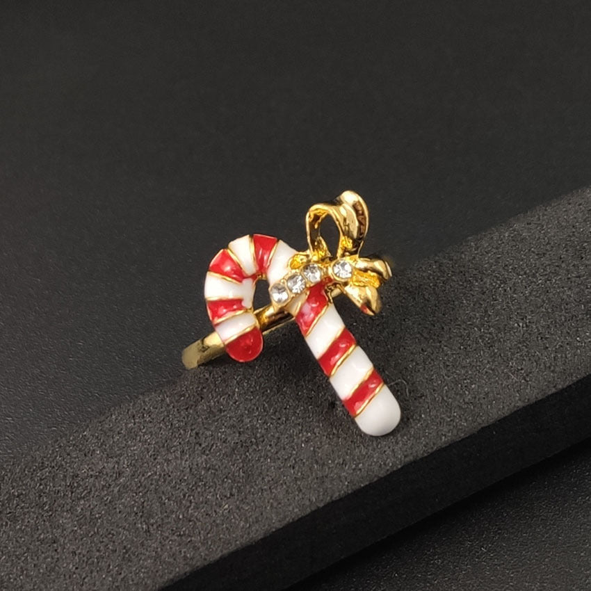 Christmas Cartoon Animal Alloy Rings For Women