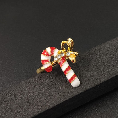 Christmas Cartoon Animal Alloy Rings For Women