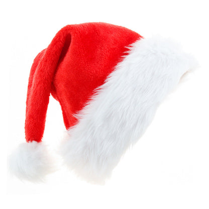 Christmas Plush Santa Claus Hat Extra Large Thick