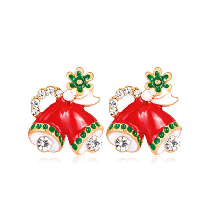 Christmas Alloy Cartoon Style Bell Earrings