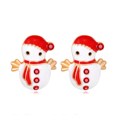 Christmas Alloy Cartoon Style Bell Earrings