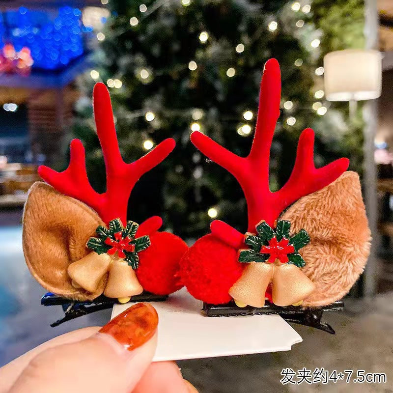 Christmas Cute Plastic Resin Antler Hairpin