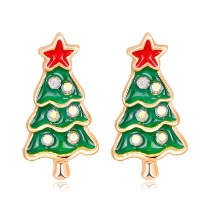 Christmas Alloy Cartoon Style Bell Earrings