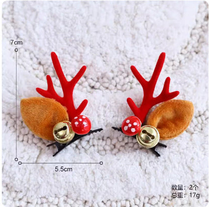 Christmas Cute Plastic Resin Antler Hairpin