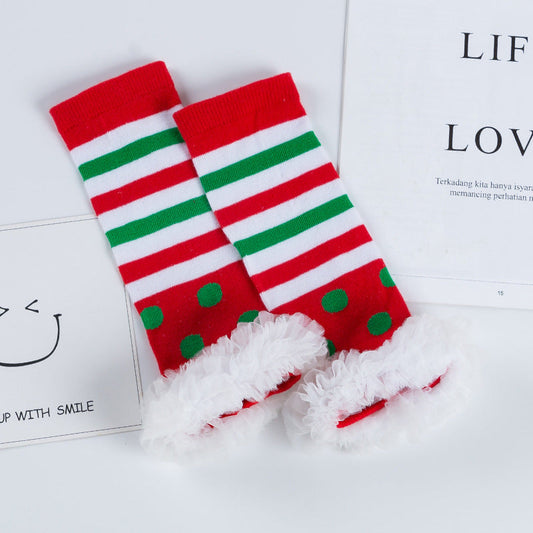 Christmas Baby Cotton Mesh Long Socks