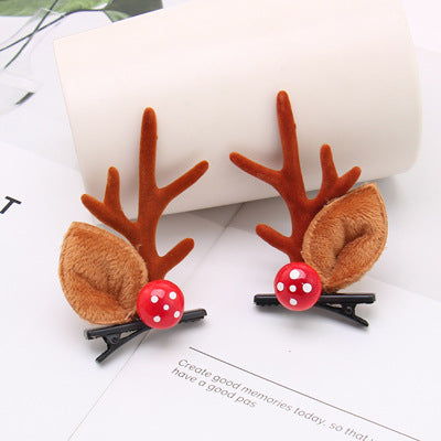 Christmas Cute Plastic Resin Antler Hairpin