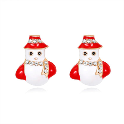 Christmas Alloy Cartoon Style Bell Earrings