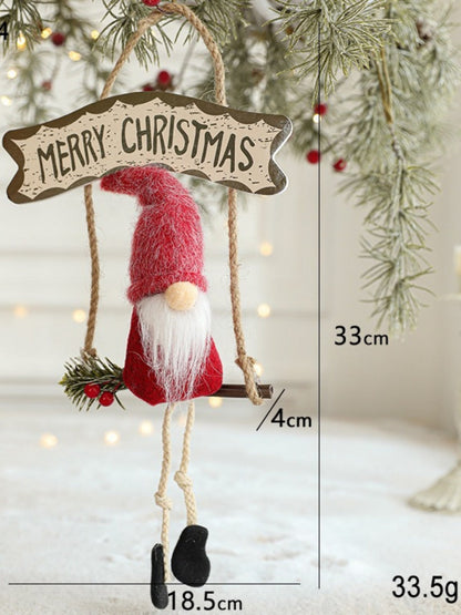 Xris - Classic Red Felt Christmas Tree Decor Hanging Ornaments