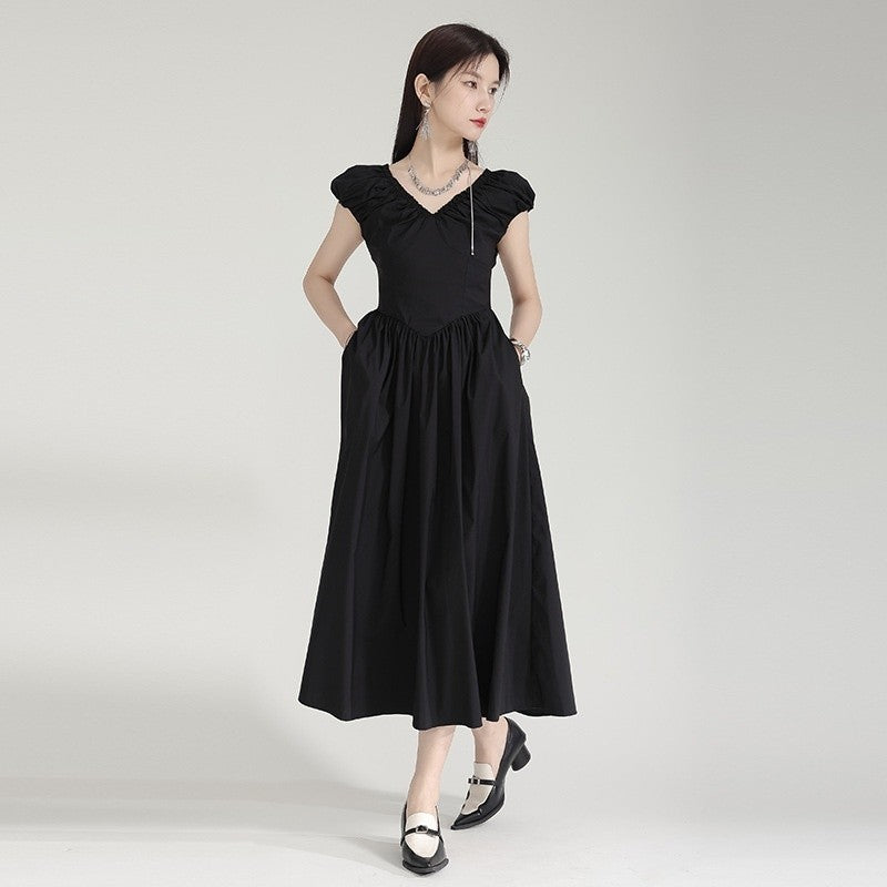 Sleeveless Pleated Maxi Dress