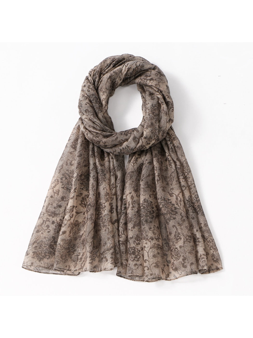 Scarvii - Vintage Scarf with Floral Print