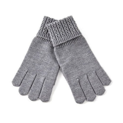 Solid Color SplitÂ Finger Simple Knit Glove