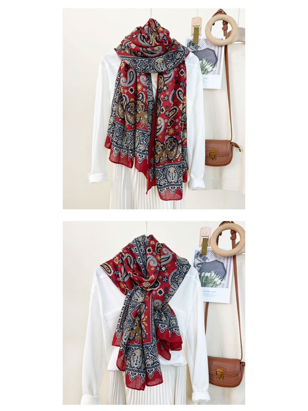 Scarvii - Bohemian Paisley Shawl Scarf for Women