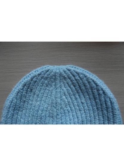 Haila - Knitted Beanie with Butterfly Embroidery