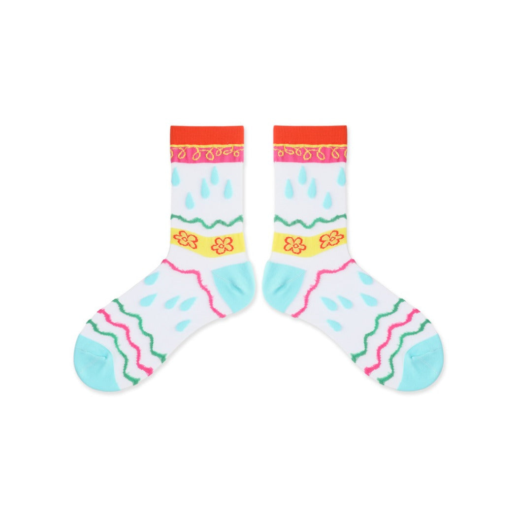 Rufia - Pastel Cartoon Socks - Breathable &amp; Soft