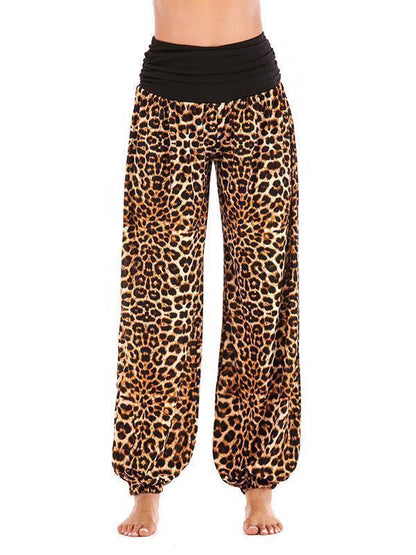 Floral Printed Wide Leg Casual Pants